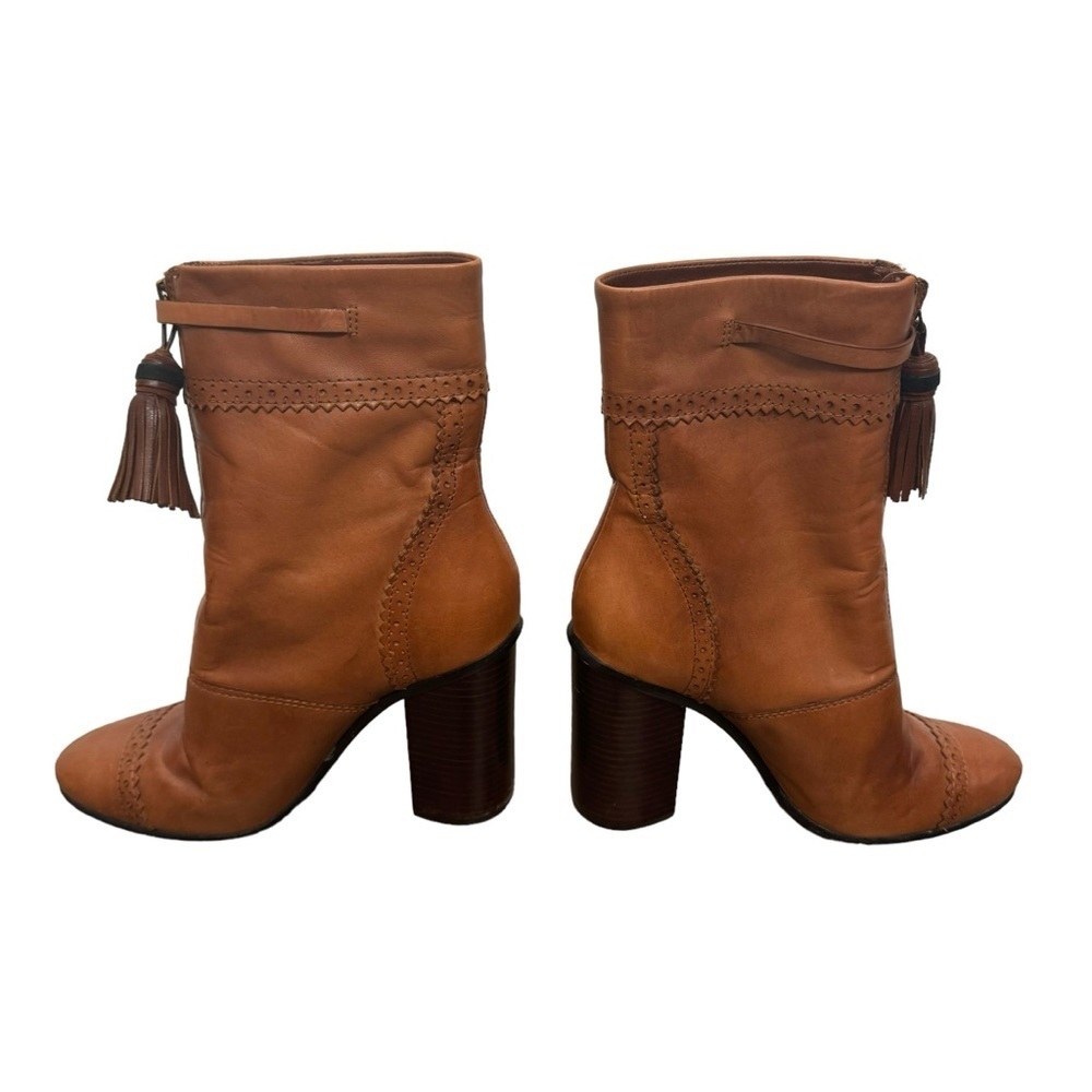 TORY BURCH | Huxley Tassel 95mm Bootie, Runway Almond (Size 9.5) - Picture 4 of 9